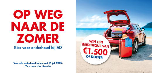 WIN EEN REISCHEQUE VAN €1.500,- OF KOFFER!